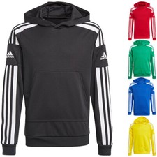 ADIDAS SQUADRA 21 HOODY Kapuzenpullover Pulli Sweat Sport Freizeit Hoodie Kinder