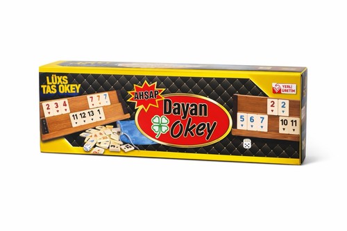 Okey 4er rummy - set, lüx