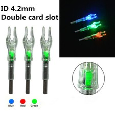 LED Automatisch Pfeilnocke 4.2mm Leuchtnocken Beleuchtete Pfeil Nocken Bogenjagd