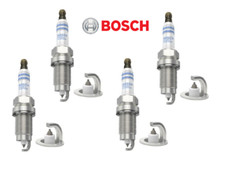 4x Zündkerzen Bosch Doppelplatin für VW SEAT SKODA AUDI FORD - 0242236566