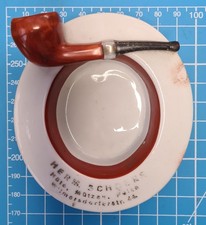 ASCHENBECHER - PORZELLAN -  PFEIFENASCHENBECHER -  REKLAME - 1920er - HANDARBEIT