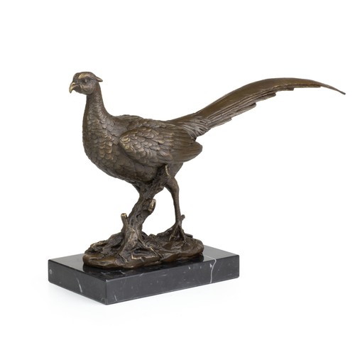 Bronzeskulptur fasan - bronzeskulptur,