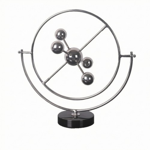 Geometrische skulptur silbern - geometrische,
