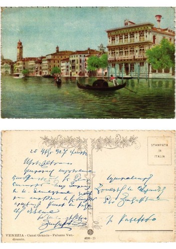 Cpa venezia canal grande - ak,