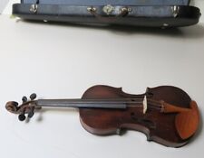 alte Wiener Barockgeige, Violine mit Barock-Saitenhalter, Darmseiten