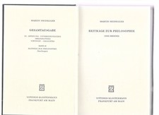 Martin Heidegger Vom Ereignis Gesamtausgabe ERSTAUSGABE