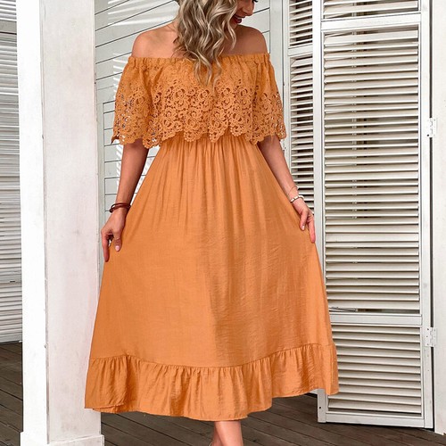 Damen midi schulterfrei - damen,