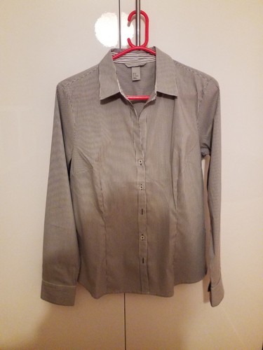 Bluse langarm kragen basic - bluse,