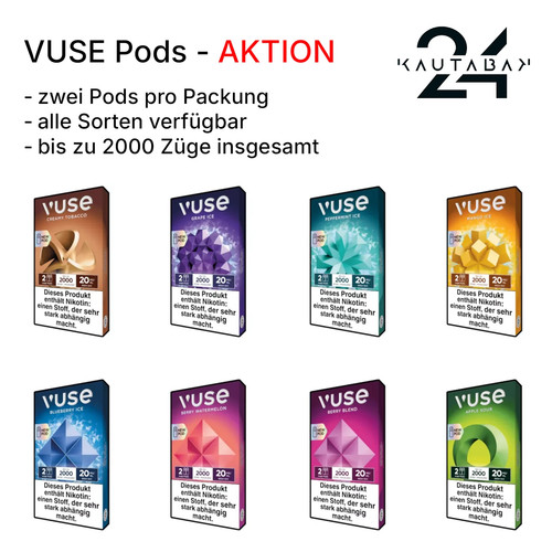 Vuse pods alle sorten - alle,