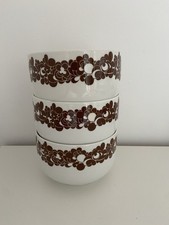 Servierschüssel, Porzellan, Rosenthal, Wolf Karnagel, 70er Jahre, Vintage brau. 