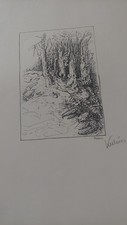 Filigrane Blatt Nr. 5 Alfred Kubin, signiert