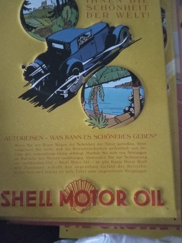 Demar blechschild shell - blechschild,