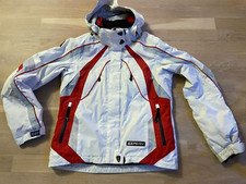 Icepeak Damen Skijacke Winterjacke weiß rot gebraucht Super Zustand