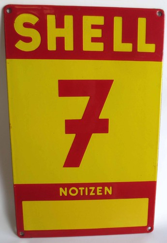 Shell emailschild emaille - shell,