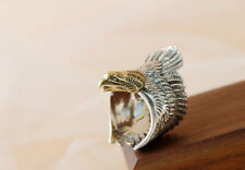 D10 Ring Adler Vogel 925 Sterlingsilber größenverstellbar