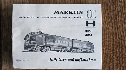 Neuwertige märklin anleitung - neuwertige,