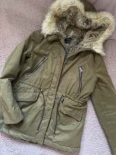 Zara Damen Jacke Khaki Gr M