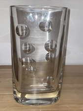Peill Kristall Vase,massiv + schwer,klarer Schliff mit Bubble,H28cm,B16cm,T9.5cm