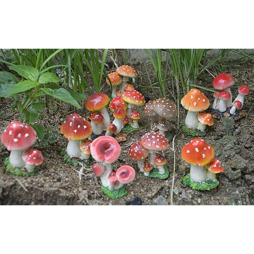 Mini pilz figur home fairy - pilz,