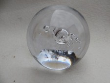 Briefbeschwerer Paperweight Glas - Luftblasen  -  Höhe 7 cm