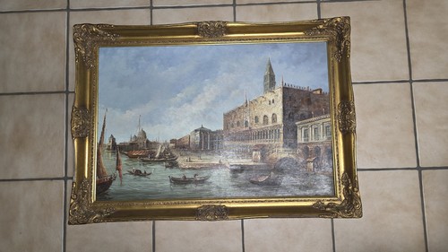 Canal von venedig - venedig, Ölgemälde