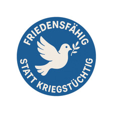 Aufkleber Friedensfähig statt