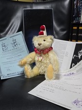 Steiff Teddy Bär, Teddy - Clown, Mohair ca. 32cm, limitiert von 1986, Replica 