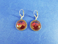 rote Ohringe - Coeur de Lion - Ohrhänger Hänge