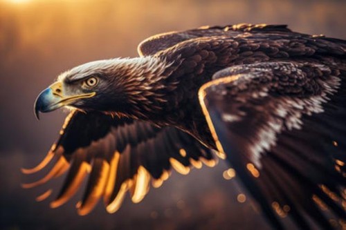 Wandbild adlervogel fliegt - wandbild:,