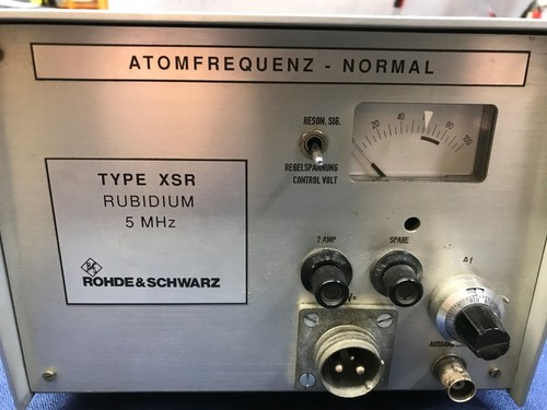Rohde schwarz xsr rubidium - rohde,
