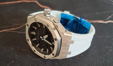 CasiOak "White & Silver" - Casio G-SHOCK GA2100 Mod - Herrenuhr 44mm Edelstah