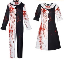 Halloween Herren Damen Cosplay Terrifier Blutfleck Clown Kostüm Overall Kostüm