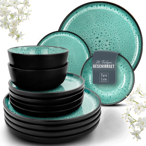 Steingut geschirr set - geschirr,