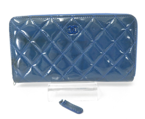 Chanel matelasse lackleder zip - chanel,