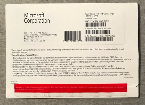 Windows home oem sb - windows, 10