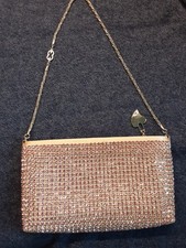 Escada, Elegante Strass Abendtasche, Clutch, Handtasche rosa