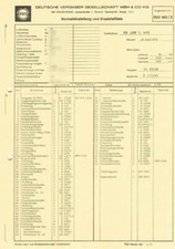 Einstelldaten Datenblatt Ersatzteilliste Solex 34 PICB Vergaser Mercedes L408