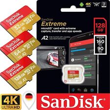SanDisk Extreme micro SD Speicherkarte 32GB 64GB 128GB 256GB 512GB 4K