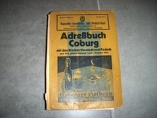 Adressbuch Stadt Coburg mit