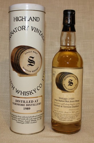 Tormore 1989 signatory vintage - signatory,