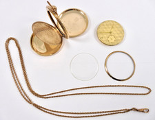 ANTIK VERGOLDETE TASCHENUHR