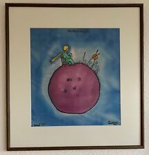 Seidenbild "Der kleine Prinz" - gerahmt mit Paspertou