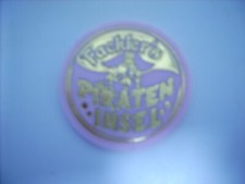 Chip Jeton Spielmarke Plaque Hamburger DOM Kirmes Casino PIRATENINSEL 5 Punkte