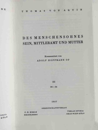 Summa theologica 26 - theologica, 26.band