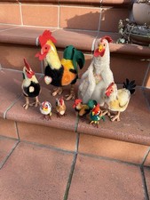 8x Original Steiff Huhn Hahn