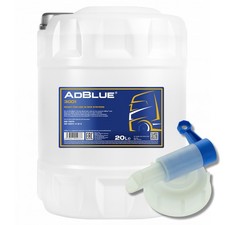 MANNOL AdBlue Harnstofflösung zur Abgasreinigung, 20 Liter mit Ablasshahn