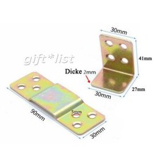 10x Bettverbinder Eckverbinder