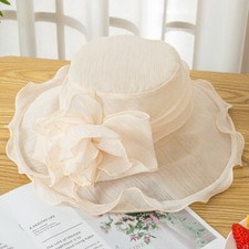 Damen Organza Netz Hut Breite