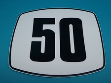 Zündapp Hai 50 Aufkleber Verkleidung 50 Schw/Weiß 448-19.137