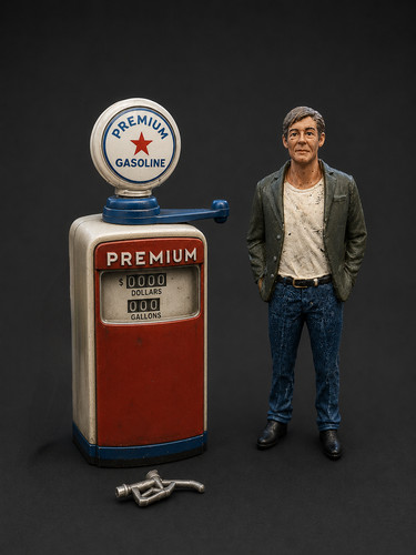 Retro zapfsäule - 1:24, retro-zapfsäule